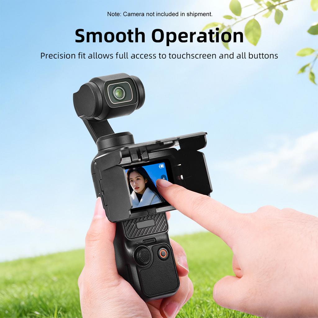 Sunshade Lens Protective Cover Hood 3 Sided Foldable Screen Protector Cover Anti-Glare & Sunlight Blocking for Osmo Pocket 3