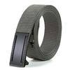 Men'S Toothless Automatic Buckle Woven Canvas Belt Belt Casual Nylon Tactical Pants Belt Military Training Outdoor Belt
