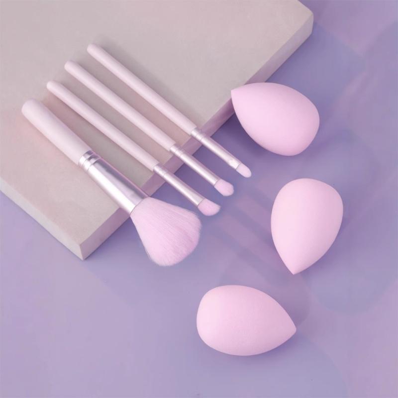 Sada štětců na make-up se 3 houbičkami na make-up pro tekutý make-up, pudry, korektory, tvářenku, aplikátor na oční stíny Dárky na Valentýna