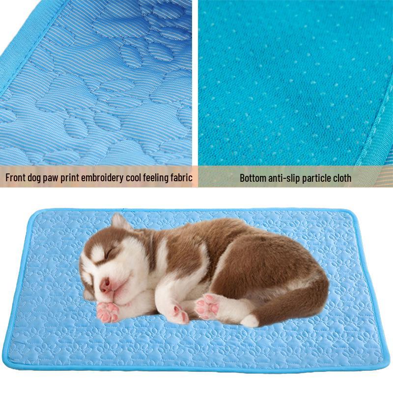 Non-Slip Summer Cooling Ice Pad for Pets: Ice Silk Sofa Cushion for Dogs and Cats