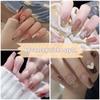 24Pcs French Multiple Styles Fake Nails Press On Nails Gel On Painted Reusable Fast Wearable Nail Tips Detachable Full Finished