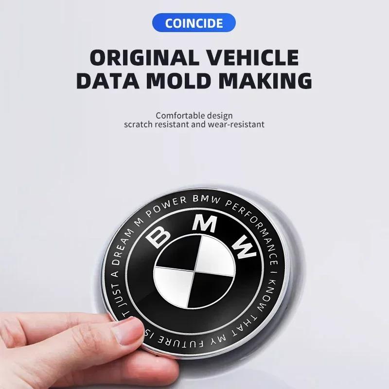1ks 82mm ABS 2 3 díry Auto Kapota Přední Zadní Kufr Znak Logo Emblem Samolepka pro BMW E87 E46 E28 E60 G20 G03 G05 F10 E93