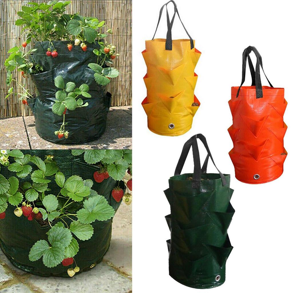 Potato Bags Planter Gardening Breathable Strawberry Planter Vegetable Planting Pouch with Handles