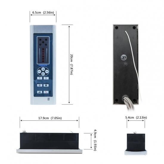 Size 20*6.5cm Digital Shower FM Radio Fan Speaker Freehand Computer Control Panel Shower Room Cabin Accessories