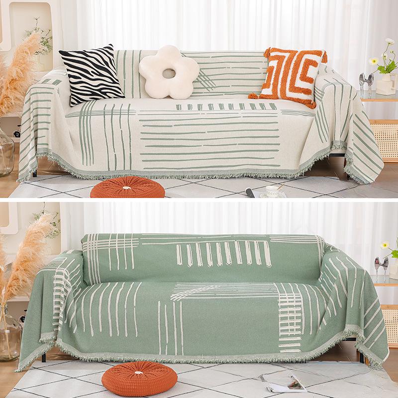 Nordic Ins Chenille Sofa Towel Knitted Bag Cover All-around Double-Sided Available All-Inclusive Sofa Cover Sofa Cover Cloth