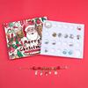 Christmas Advent Calendar Bracelets 2025 24 Days Xmas Countdown Calendar DIY Jewelry Making Kit Gift 22 Sets Of Charm Beads