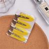 4Pcs/Set Seamless Wide Transparent Hair Clips Protect Hair Makeup Duckbill Clip