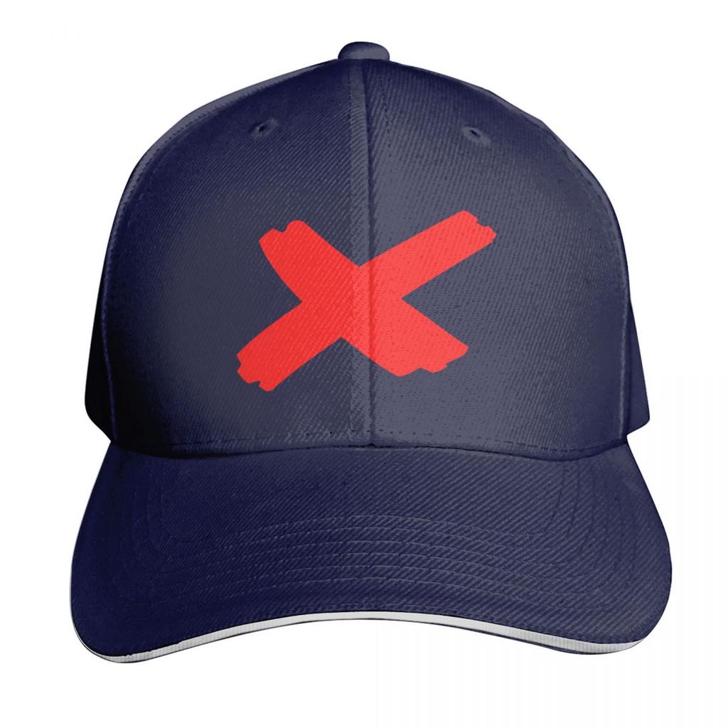 Red X Mark Baseball Cap Sun Hat For Children Hard Hat Sunscreen Luxury Brand FeUnisex Unisexs