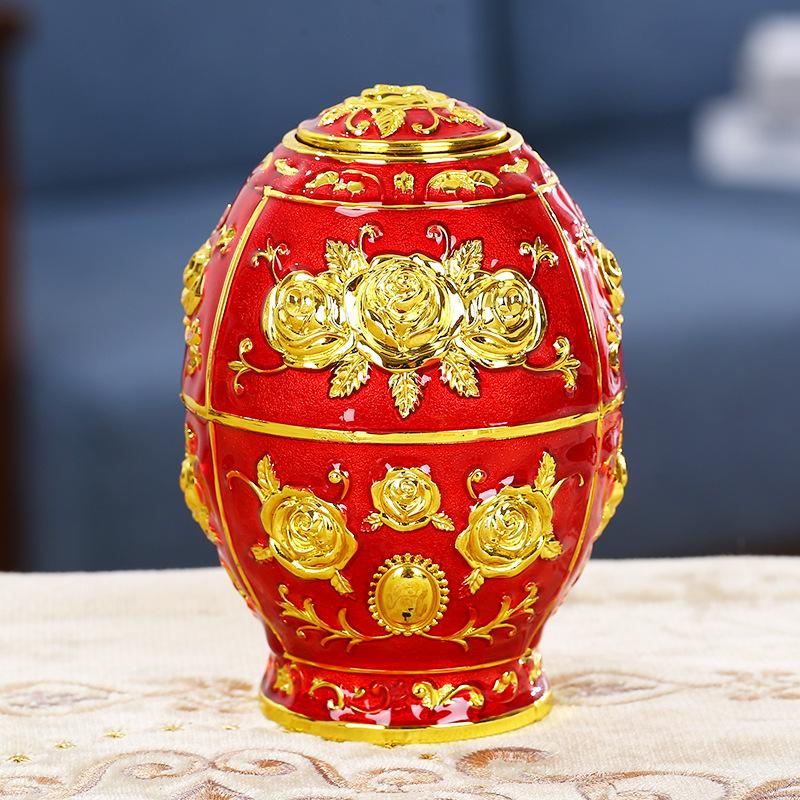 

European style toothpick box creative high-end toothpick holder press type living room coffee table toothpick storage box