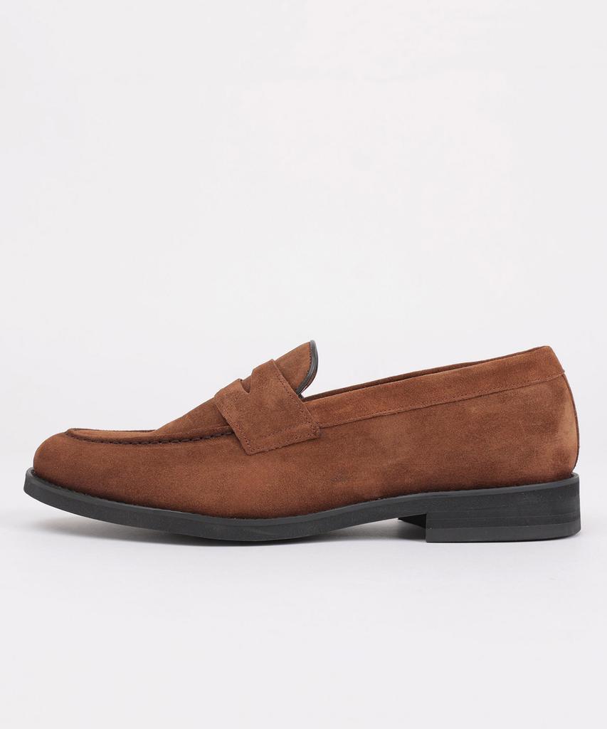 Brenowelt First Italian Suede Light Brown Penny Loafers