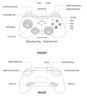 Controller di Gioco Bluetooth Wireless per Switch PC per N2S Compatibile con Doppia Vibrazione