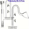 Clear Glass Lily Pipe Outflow And Skimmer Inflow With Suction Cup 13Mm 17Mm For Aquarium Planted Fish Tank Aquatic Filtration System