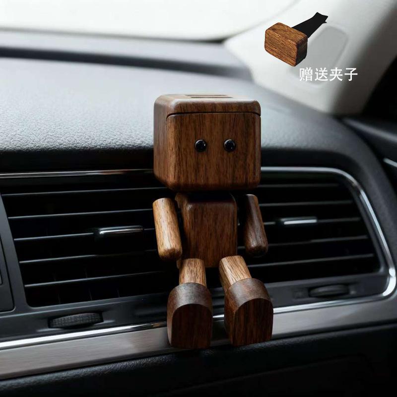 Shake Legs Wooden Car Air Outlet Can Place Aromatherapy Ornaments Shake Legs