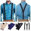 Adjustable Hidden Suspenders Y-Style Under Shirt Suspenders  for Wedding Suit Skirt