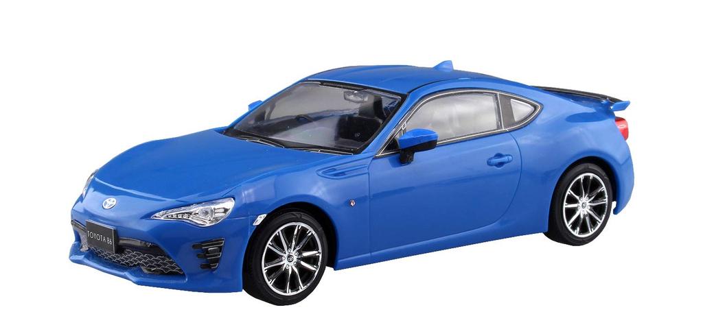 Aoshima Bunka Kyozai The Snap Kit Series Toyota 86 Bright Blue Plastic Model Kit 1/32 Pre-colored 03-E