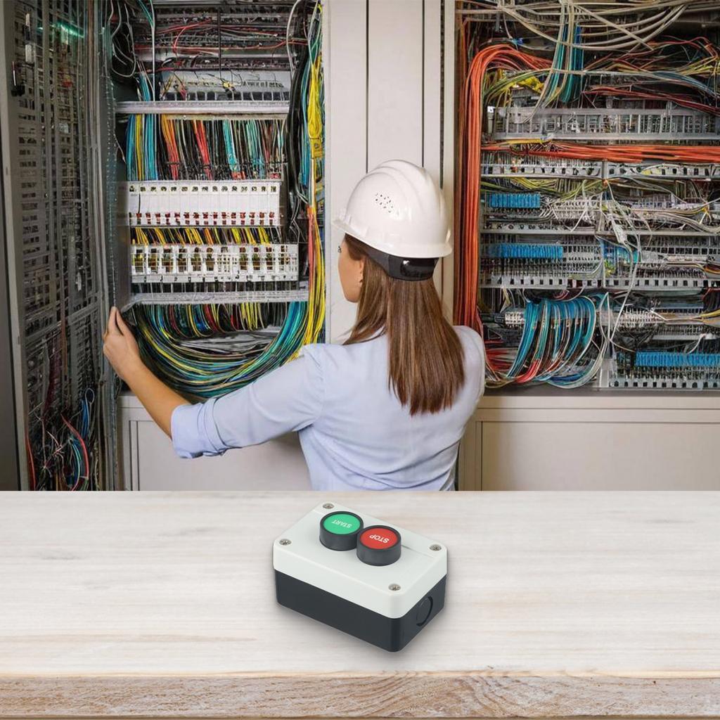 CNC Pushbutton Switch Urgent Stop Button Waterproof Control Box IP6 Protection