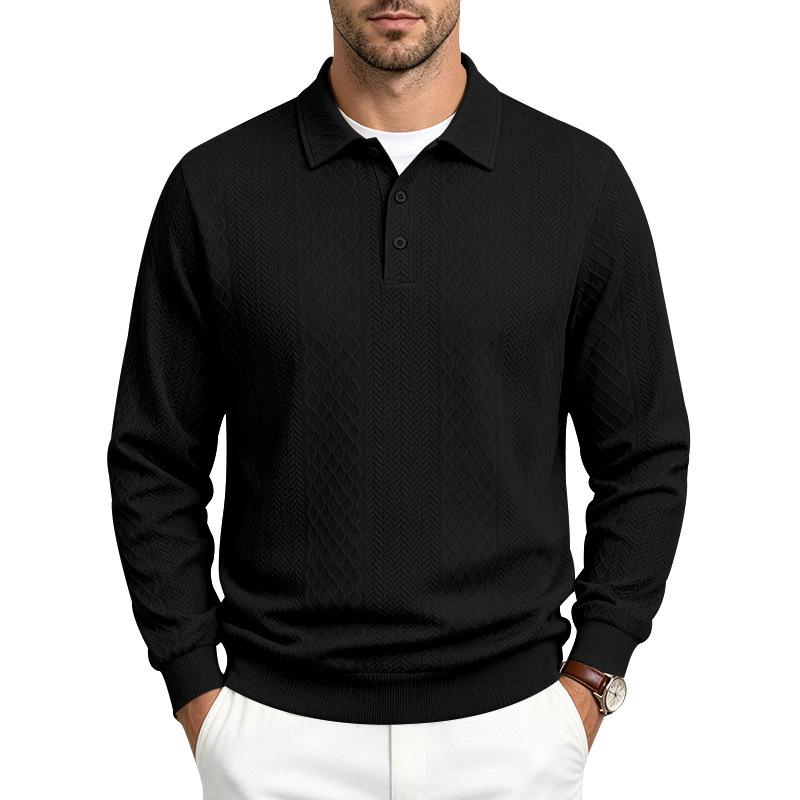 Men’s New Arrivals: Knitted Jumpers, Business Polo Shirts, Casual Long-sleeved Collared Pullovers and Jacquard Hoodies