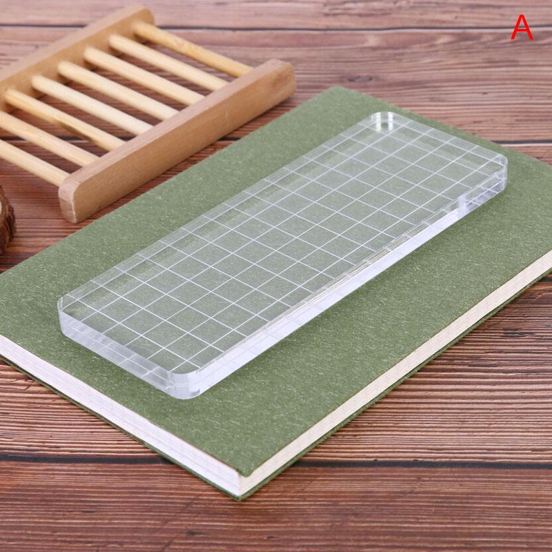 Acrylic Clear Handle Seal Stamp Block Diy Scrapbooking Album Stamps Craft Making