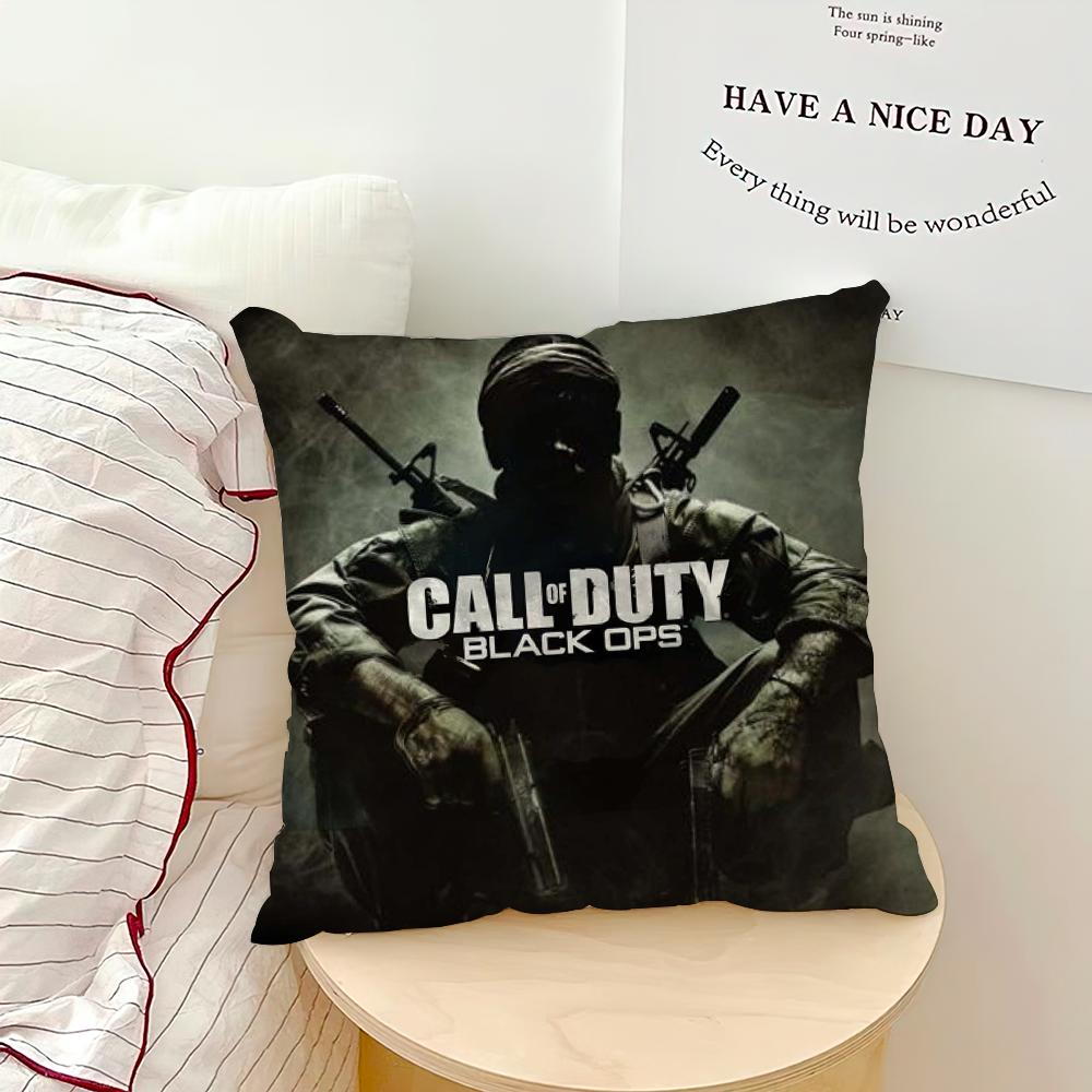 

Игровая наволочка для дивана, гостиной, спальни, изголовья, спинки, подушки, квадратные, C-Call of D-Duty-s Black Ops 6, подушки для сна 40x40CM