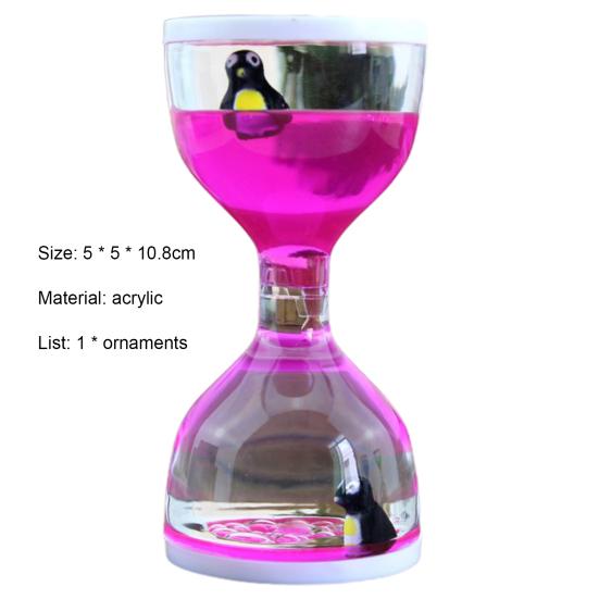 Liquid Motion Timer Decorative Dynamic Cartoon Animals Lovely Satisfying Sensory Oil Drop Timer Home Decoration