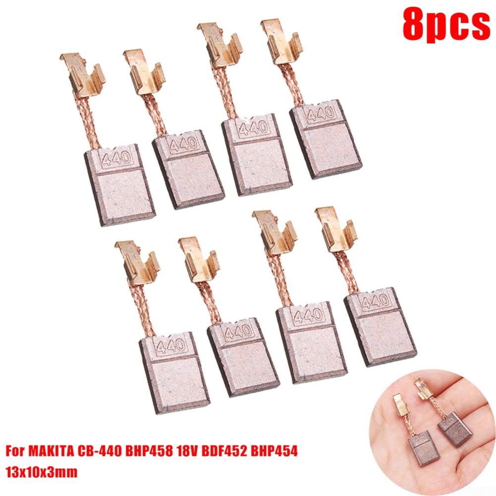 BDF452 BHP454 Carbon Brush For CB-440 BHP458 18V 8pcs