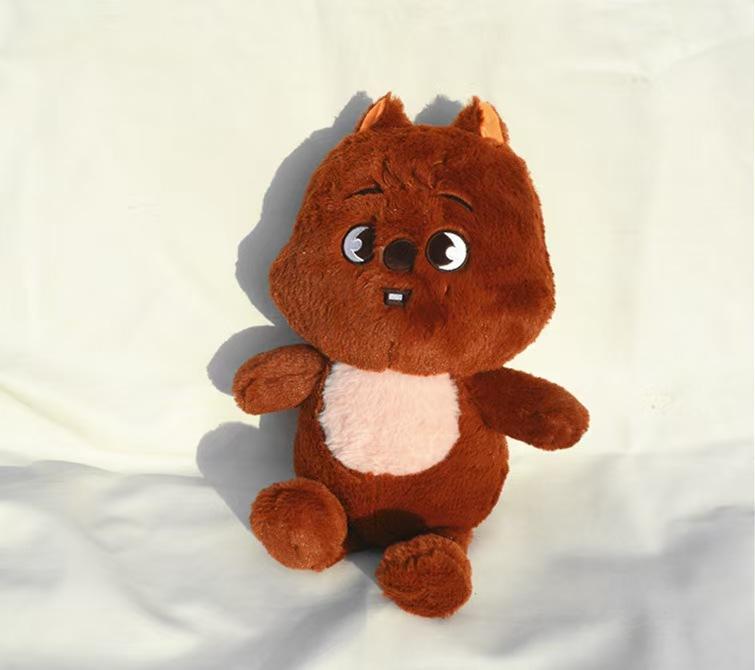 Large Plush Pillow Stray Cute Stuffed Toy, Soft Fluffy Cartoon Plushie for Stray Fans, Birthday Christmas Gift