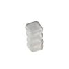 100 Pcs Finishing Mini Storage Box Transparent Square Plastic Case Jewelry Storage Case  Girls Women