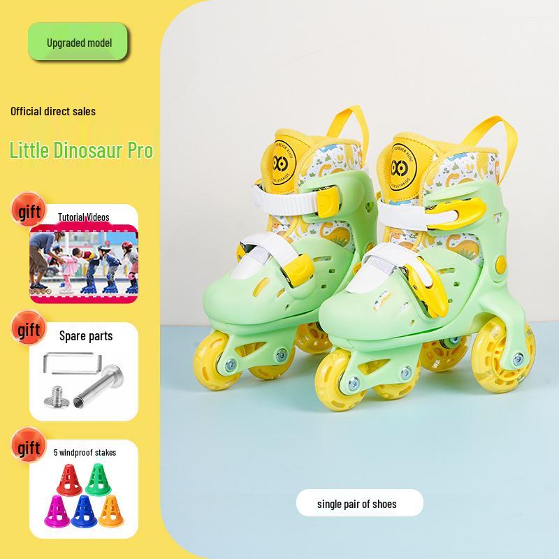 Nastavitelné blikající kolečkové brusle pro děti