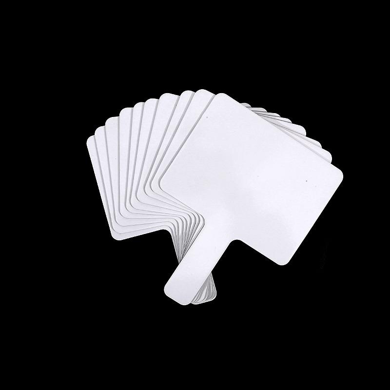 

10-100 Pcs Dry Erase Answer Paddles Handheld Double Sided Paddles Mini White Boards Small White Board Dry Erase Signs Auction 10pcs