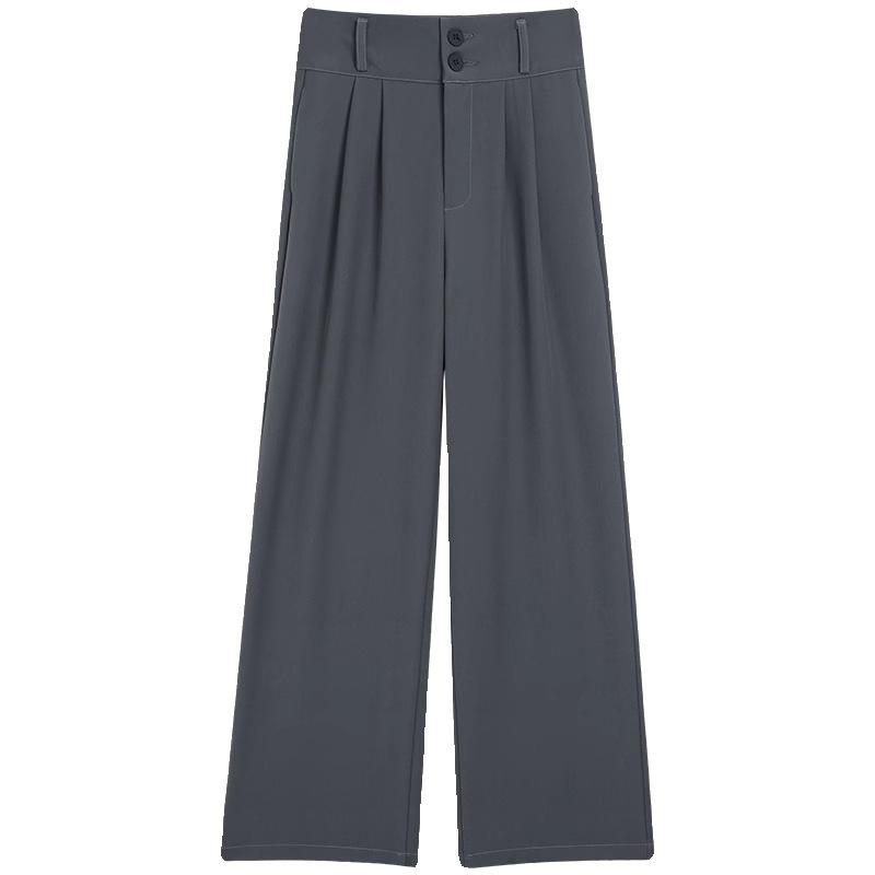 Wide-leg Casual Pants Women's Spring and Autumn New High-end Straight-down Suit Pants