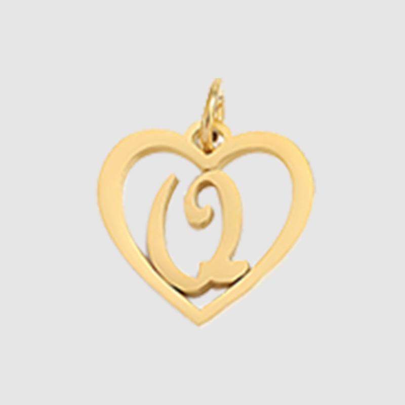 eManco English Alphabet Pendants: Stainless Steel Jewelry Accessories for DIY Projects.