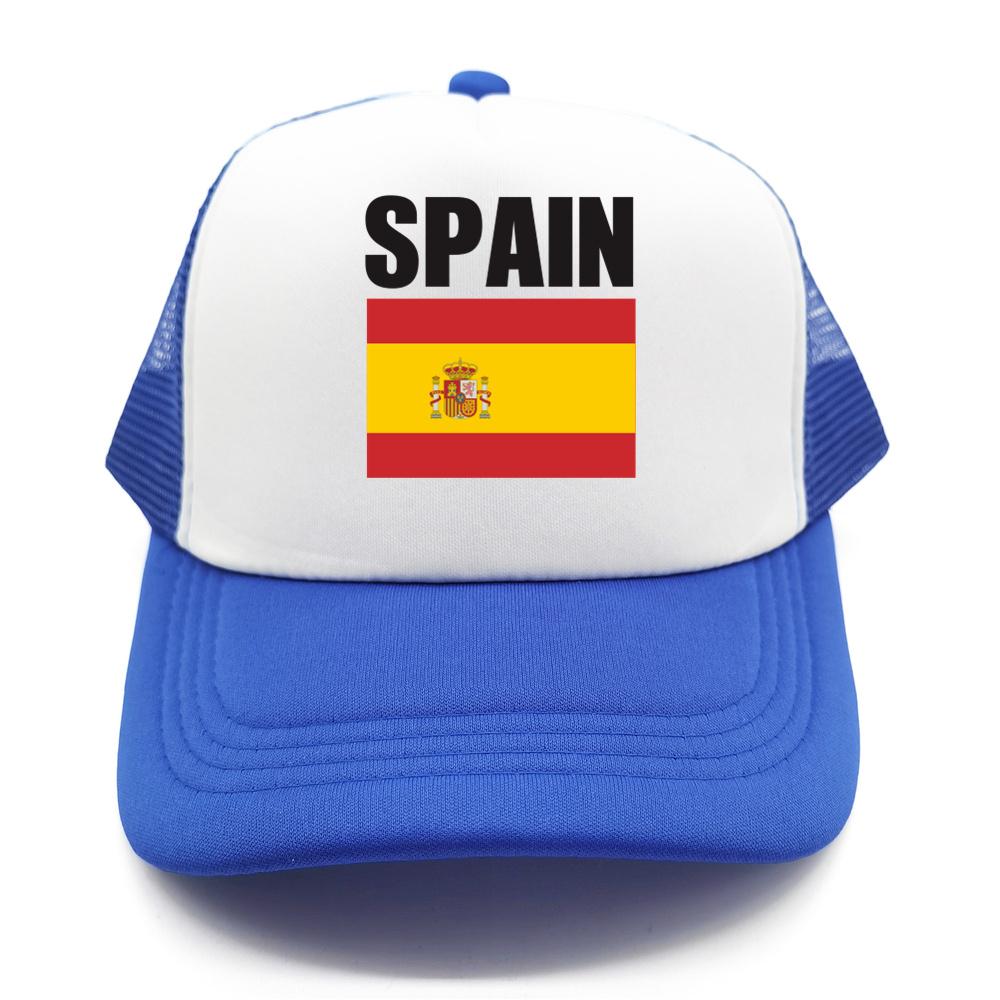 Flag Of Spain Baseball Cap For Women Unisex Country Proud Mesh Net Trucker Hats Summer Breathable Snapback Dad Gift Caps