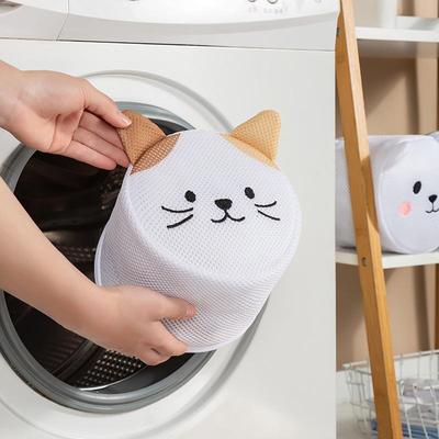 Sacchetti per reggiseno in rete antideformazione in poliestere per uso domestico, lavabili in lavatrice, per biancheria intima, calzini, cartoni animati
