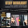 Car Rubber Curing Agent Renovator Care Spray Auto Liquid Wax Polishing Car Door Seals Window Trims Uv Protection Lubricant