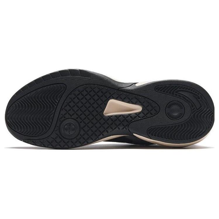 New Anta ACE Anti Slip Wear Resistant Low Top Chunky Sneakers Men's Black Gray 912338802-4