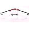 RSINC Rimless frame/eyeglass/Spectacle,  Black - Red 8529-1 C15 53-17-140 BR-3 N1 YH-GE8H-L88L