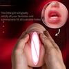 3-in-1 Realistic Facial Texture Portable Male Masturbation Toy In Light Beige Deep Throat & Anal and Vaginal Stimulation Sex Toy