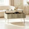 Modern Living Room Table, Coffee Table with Height-Adjustable Tabletop, Stylish Side Table, Storage Table (only with living room table)