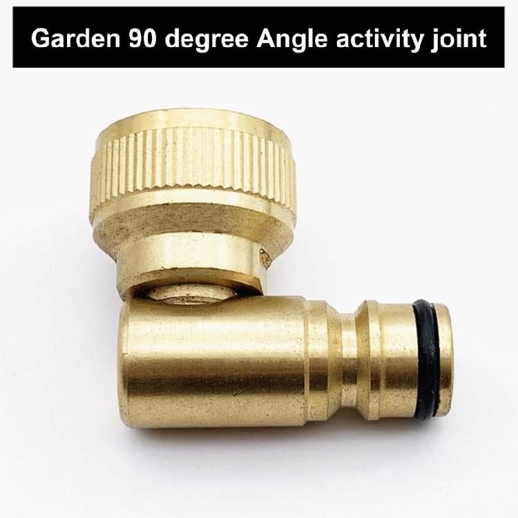 2Pcs Brass Outdoor Hose Connectors 90 Degree Tap Adapter for Gardening Metal Angled Elbow Practical Faucet Attachment