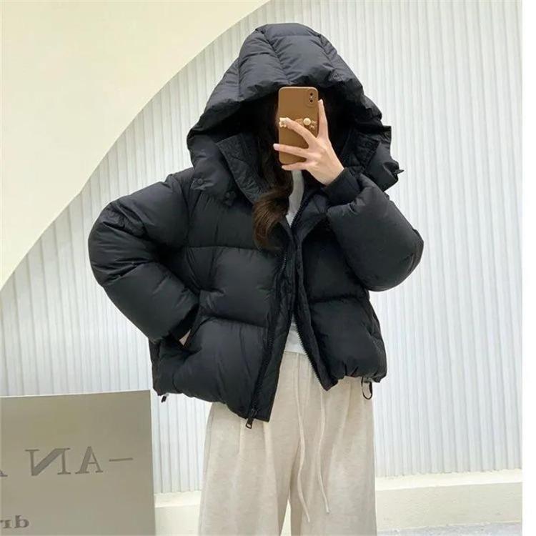Winter Thick Cotton Padded Parka Coat for Women Hooded Down Jacket Ladies Overcoat Outwear