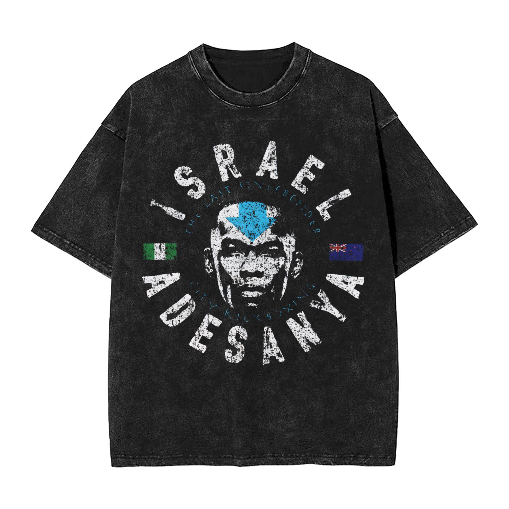Oversized Washed TShirt Israel Adesanya the last style Loose TShirts Hippie Tshirt for Unisex Summer Y2K Classic Design Tees S