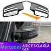 Carbon Fiber Look Black Side Mirror Cover Replacement for Mercedes-Benz W204 E W212 W176 W246 CLS C218 GLA X156 ABS