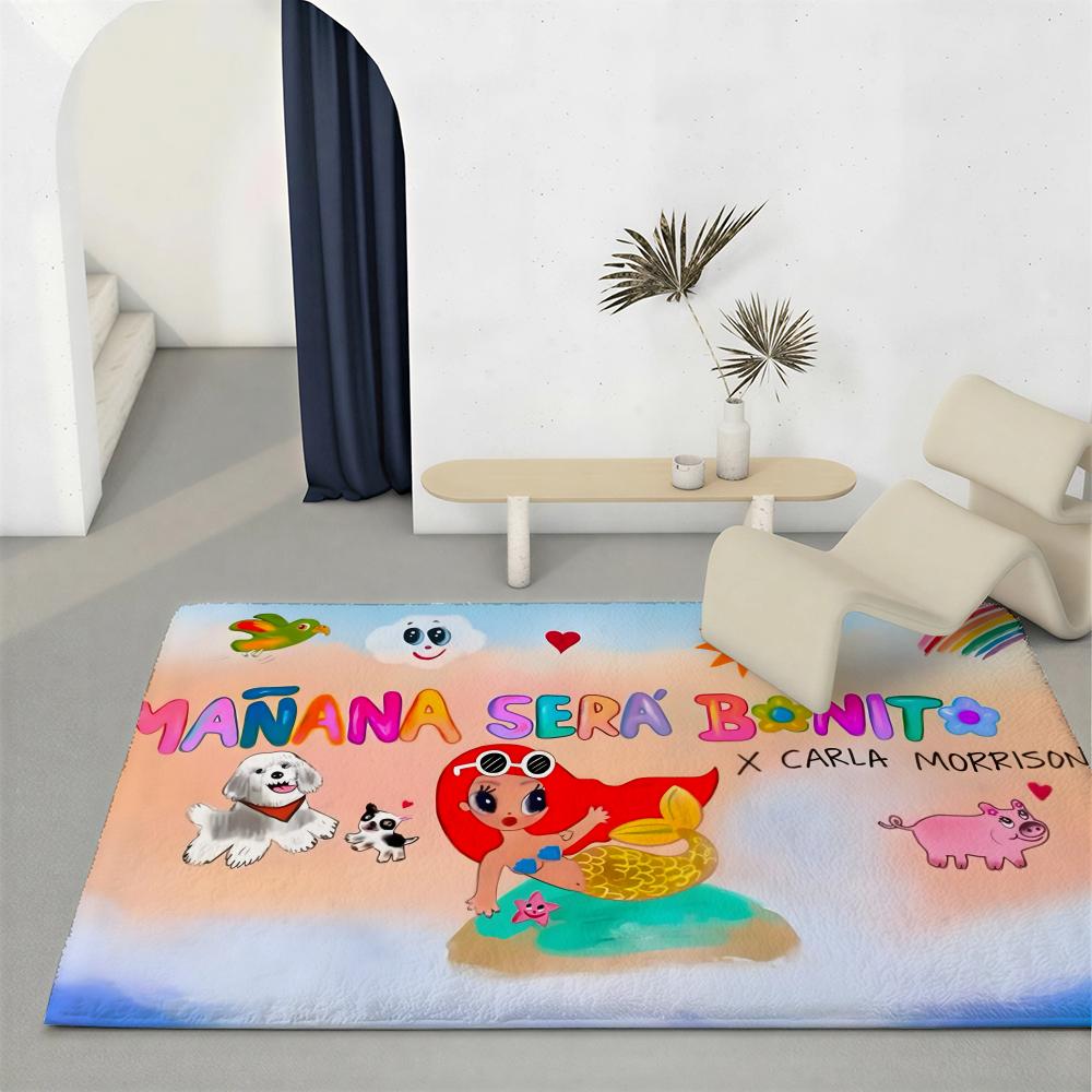 Pop Singer K-Karol GS Floor Mat Eco-Friendly Flannel Doormat Non-Slip Odorless Soft Short Plush Indoor Floor Rug
