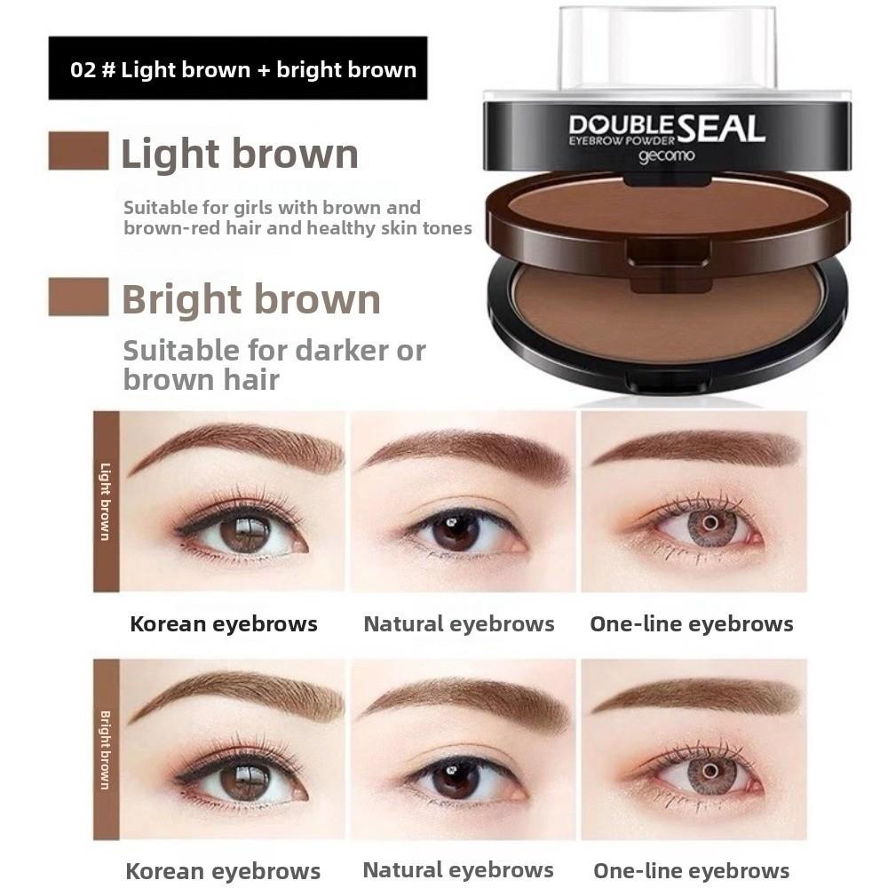 Long-Lasting Eyebrow Powder Stamp Perfect Shape Lazy Person Brow Stamps  Make Up Beginner