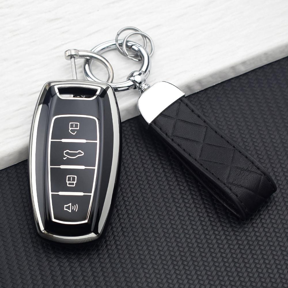 4 Buttons New Tpu Car Key Case Cover For Great Wall Haval Hover H1 H4 H6 H7 H9 F5 F7 H2S Gmw Coupe Protected Keyless Case Rings