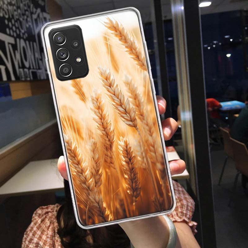 

Mature Wheat Grains Phone Case For Samsung A15 A25 A35 A55 Galaxy A12 A22 A32 A52S A72 A05S A02S A42 J6 J4 A6 A7 A8 A90 A80 J8 A Samsung J8 2018