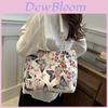 Bolsa Tote Transversal Casual de Grande Capacidade com Borboleta Fashion para Mulheres Estilosas
