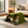 Multifunctional Cat Tunnel with Scratching Board Indoor Cat Play Tunnel Foldable Hidden Cat Toy Sleeping and Playing Integrated Cat Tunnel 44x60cm