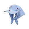 New Style, Cherry Embroidery, Checkered Duck Tongue Headscarf Hat, for Girls, Curved Eaves, Sun Shading and Sun Protection, Hooded Hat