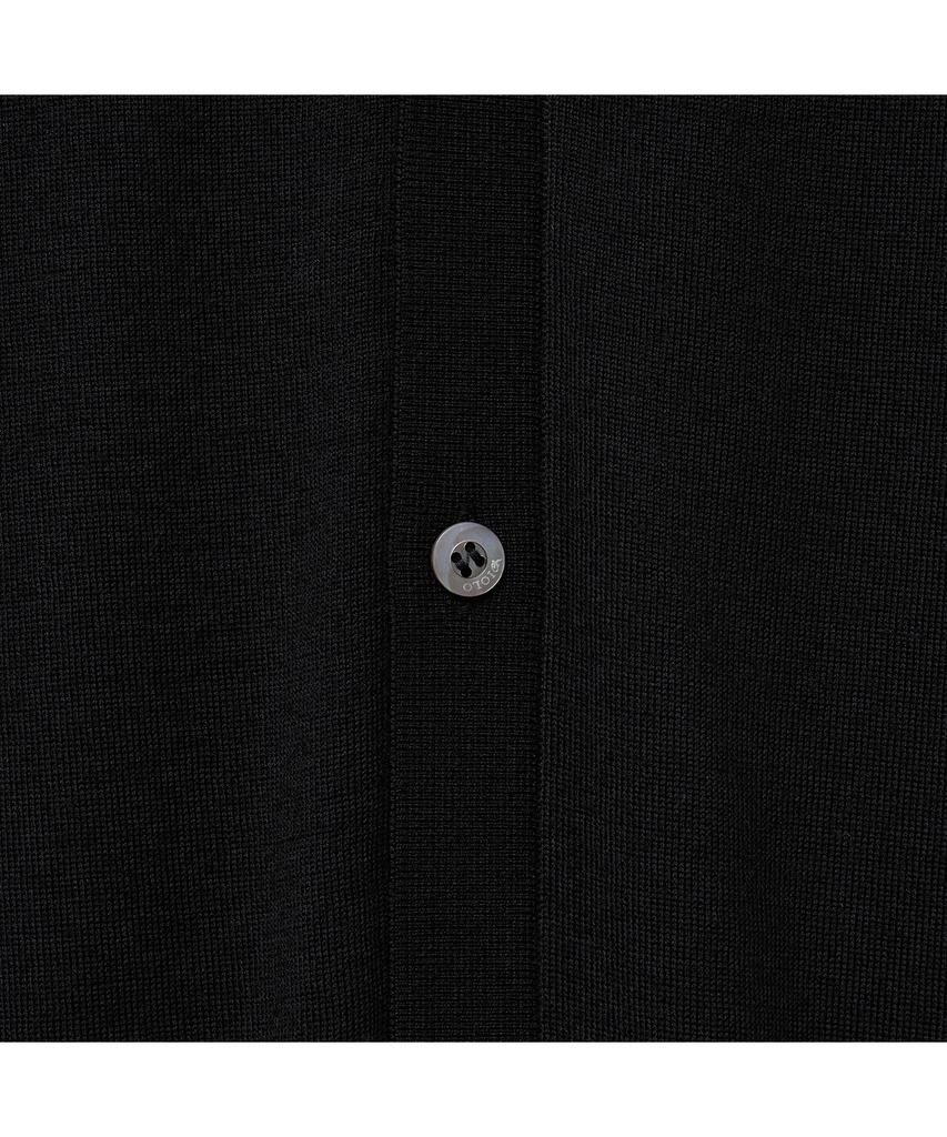 Iolo Royal V-Neck Cardigan_Black